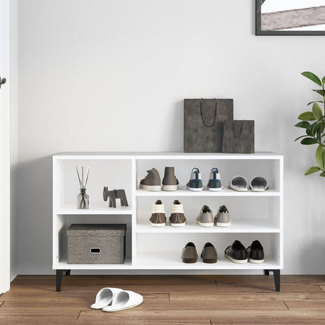 Vidaxl Shoe Cabinet 102x36x60 cm Property Wood White