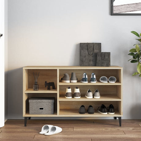 Vidaxl Shoe Cabinet 102x36x60 cm Property Wood Sonoma Oak Farvet