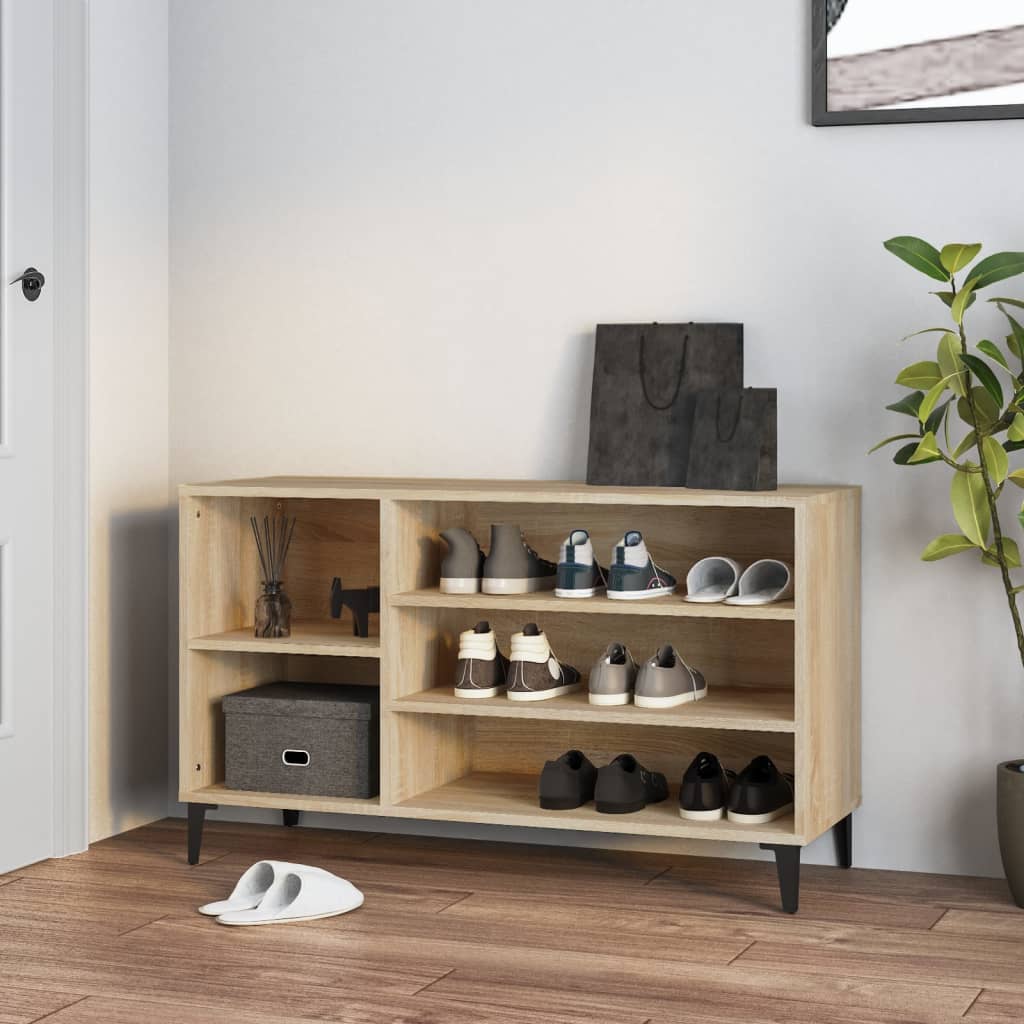 Vidaxl Shoe Cabinet 102x36x60 cm Property Wood Sonoma Oak Farvet