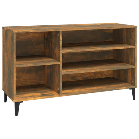 Vidaxl Shoe Cabinet 102x36x60 cm Property Wood Røget eg Farvet