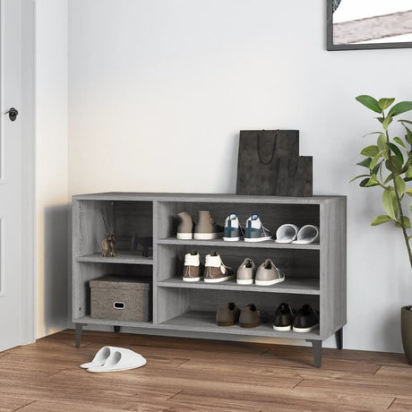 Vidaxl Shoe Cabinet 102x36x60 cm Property Wood Sonoma Gray