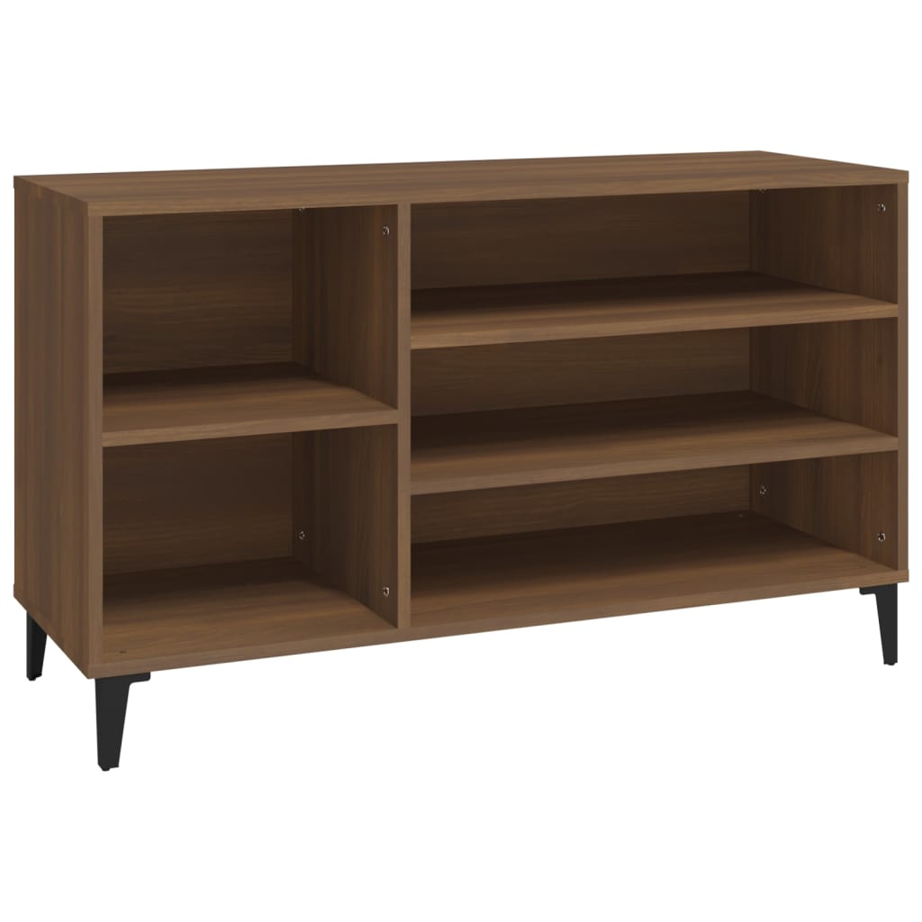 Vidaxl Shoe Cabinet 102x36x60 cm Property Wood Brown Oak Color