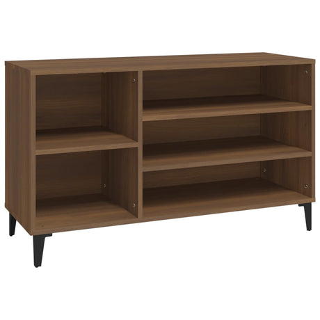 Vidaxl Shoe Cabinet 102x36x60 cm Property Wood Brown Oak Color
