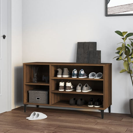 Vidaxl Shoe Cabinet 102x36x60 cm Property Wood Brown Oak Color
