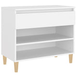 Vidaxl Shoe Cabinet 70x36x60 cm Property Wood White