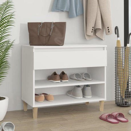 Vidaxl Shoe Cabinet 70x36x60 cm Property Wood White