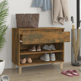 Vidaxl Shoe Cabinet 70x36x60 cm Property Wood Røget eg Farvet