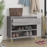Vidaxl Shoe Cabinet 70x36x60 cm Property Wood Sonoma Gray