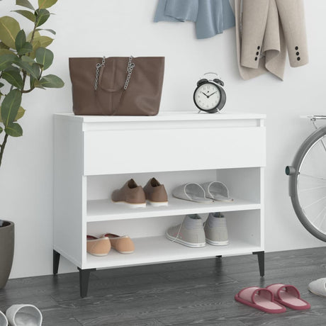 Vidaxl Shoe Cabinet 70x36x60 cm Property Wood White