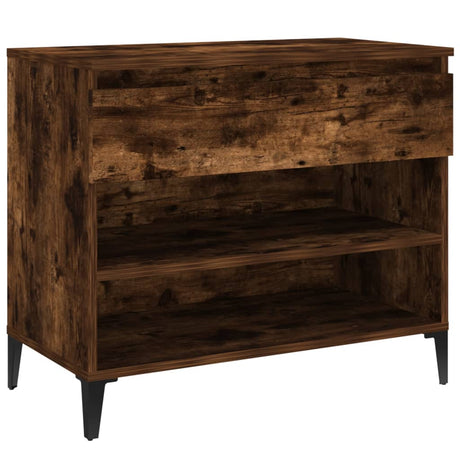 Vidaxl Shoe Cabinet 70x36x60 cm Property Wood Røget eg Farvet
