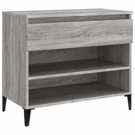 Vidaxl Shoe Cabinet 70x36x60 cm Property Wood Sonoma Gray