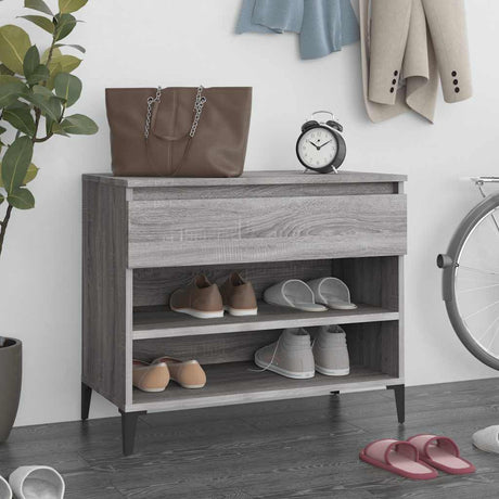 Vidaxl Shoe Cabinet 70x36x60 cm Property Wood Sonoma Gray