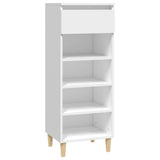 Vidaxl Shoe Cabinet 40x36x105 cm forarbejdet træhvide