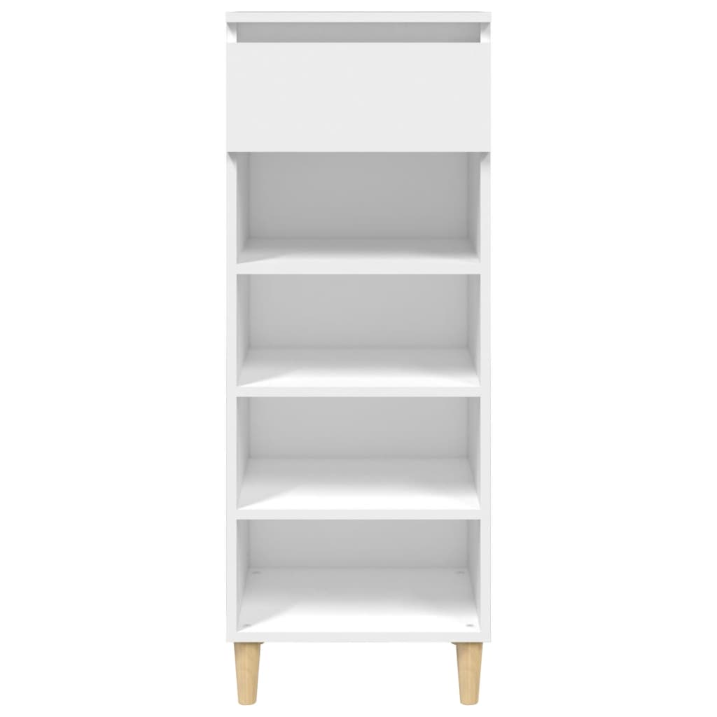 Vidaxl Shoe Cabinet 40x36x105 cm forarbejdet træhvide