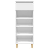 Vidaxl Shoe Cabinet 40x36x105 cm forarbejdet træhvide