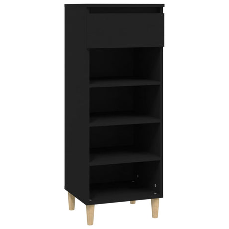 Vidaxl Shoe Cabinet 40x36x105 cm Property Wood Black