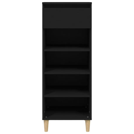 Vidaxl Shoe Cabinet 40x36x105 cm Property Wood Black