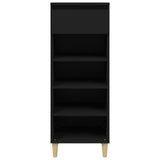 Vidaxl Shoe Cabinet 40x36x105 cm Property Wood Black