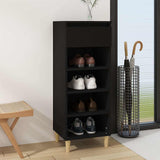 Vidaxl Shoe Cabinet 40x36x105 cm Property Wood Black