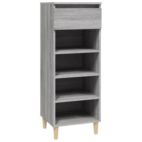 Vidaxl Shoe Cabinet 40x36x105 cm færdig trægrå sonoma
