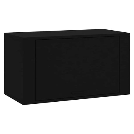 Vidaxl Wall Shoe Cabinet 70x35x38 cm Property Wood Black