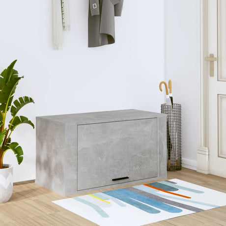 Vidaxx Wall Shoe Cabinet 70x35x38 cm Engineered Wood Concrete Gray
