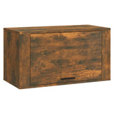 Vidaxl Wall Shoe Cabinet 70x35x38 cm Solid fyrretræ røget eg