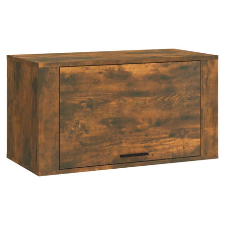 Vidaxl Wall Shoe Cabinet 70x35x38 cm Solid fyrretræ røget eg