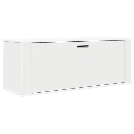 Vidaxl Wall Shoe Cabinet 100x35x38 cm Property Wood White