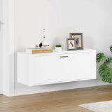 Vidaxl Wall Shoe Cabinet 100x35x38 cm Property Wood White