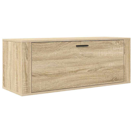 Vidaxl Wall Shoe Cabinet 100x35x38 cm Property Wood Sonoma Oak