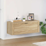 Vidaxl Wall Shoe Cabinet 100x35x38 cm Property Wood Sonoma Oak