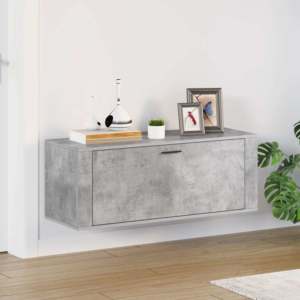 Vidaxl Wall Shoe Cabinet 100x35x38 cm forarbejdet træbetonpris
