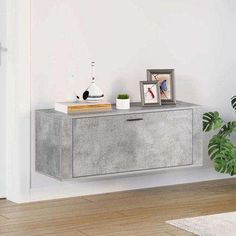 Vidaxl Wall Shoe Cabinet 100x35x38 cm forarbejdet træbetonpris