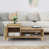 Vidaxl salontafel 100x50x45 cm bewerkt hout sonoma eiken