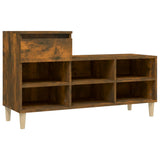 Vidaxl Shoe Cabinet 102x36x60 cm Property Wood Røget eg Farvet