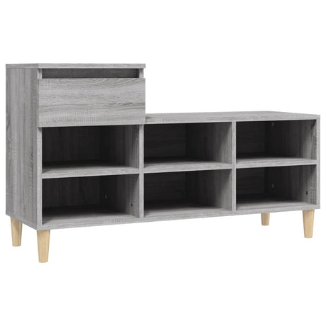 VidaXL skoskab 102x36x60 cm konstrueret træ sonoma grå