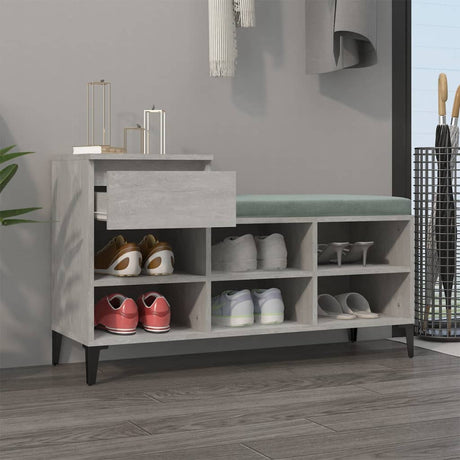 Vidaxl Shoe Cabinet 102x36x60 cm behandlet træbetonpris
