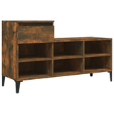 Vidaxl Shoe Cabinet 102x36x60 cm Property Wood Røget eg Farvet