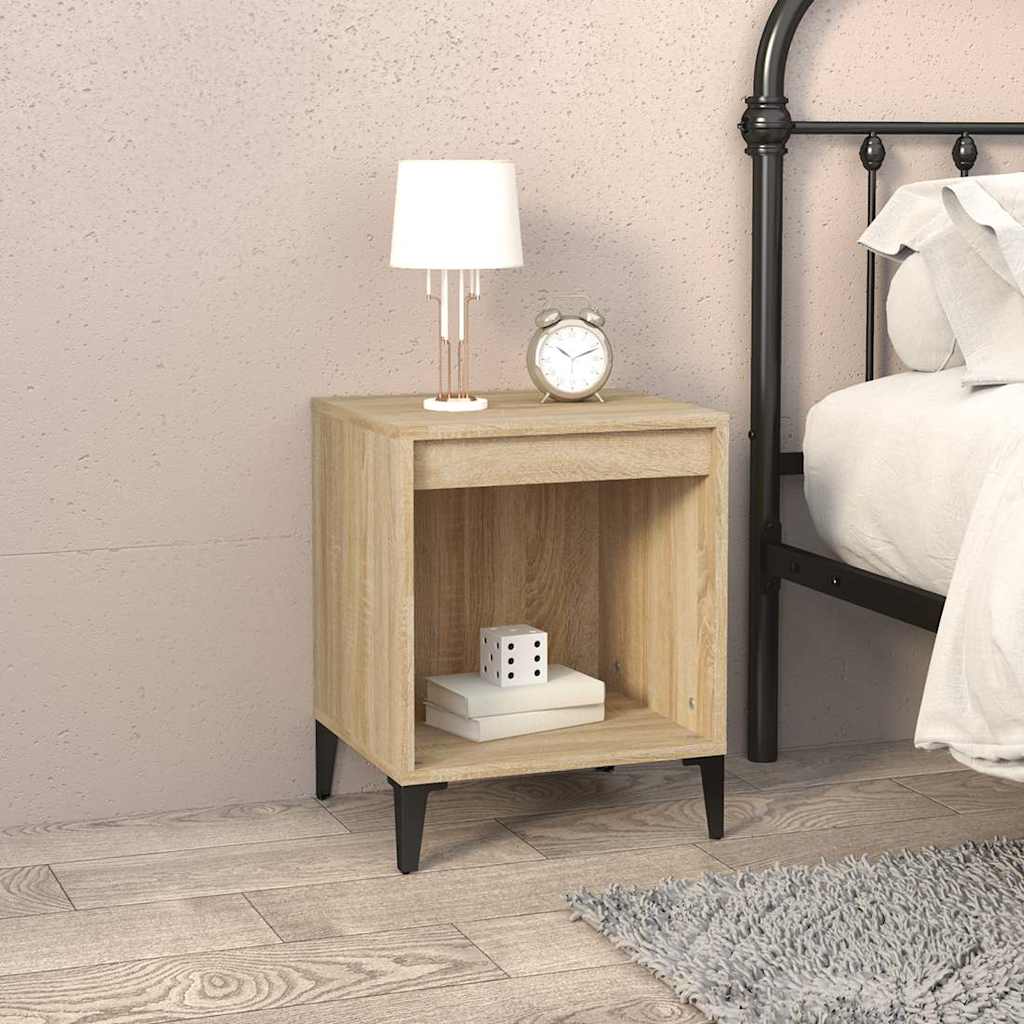 Vidaxl nachtkastjes 2 st 40x35x50 cm sonoma eikenkleurig