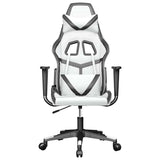 Vidaxl gamestoel kunstleer wit en zwart