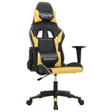 Vidaxl gamestoel kunstleer zwart en goud