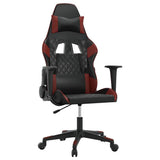 Vidaxl gamestoel kunstleer zwart en wijnrood