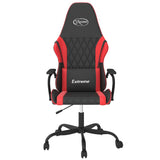 Vidaxl gamestoel kunstleer zwart en rood