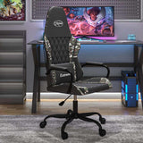 Vidaxl gamestoel kunstleer zwart en camouflage