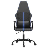 Vidaxl gamestoel kunstleer zwart en blauw