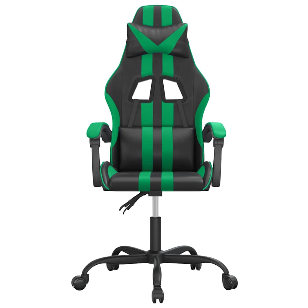 Vidaxl gamestoel kunstleer zwart en groen