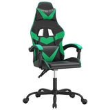 Vidaxl gamestoel kunstleer zwart en groen