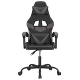 Vidaxl gamestoel kunstleer zwart en grijs