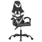 Vidaxl gamestoel kunstleer zwart en wit